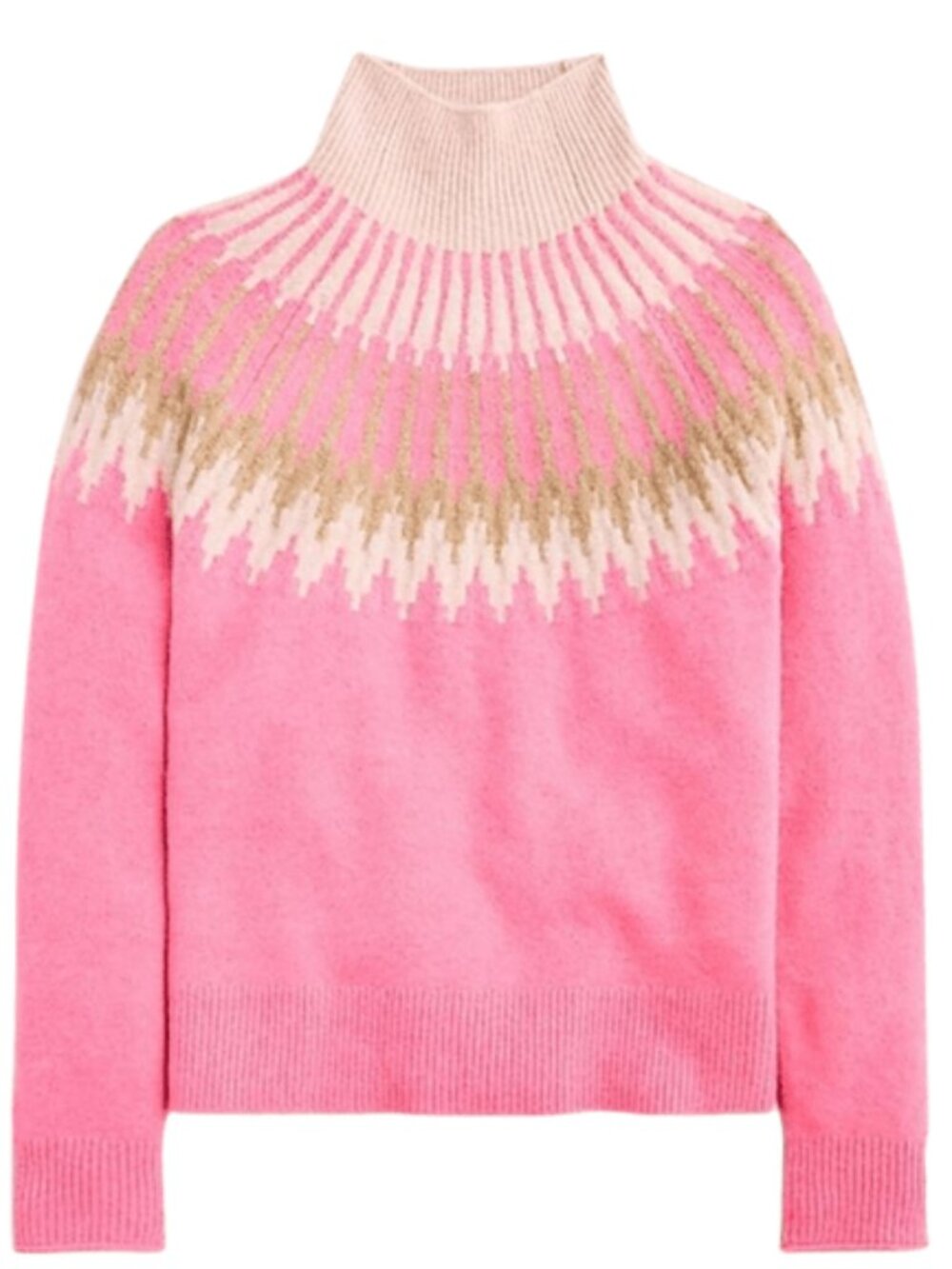 NWOT J. Crew Fair Isle Crewneck Sweater in Supersoft yarn